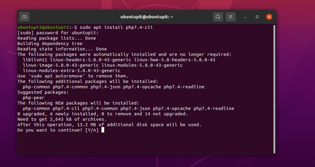 instalar PHP en Ubuntu
