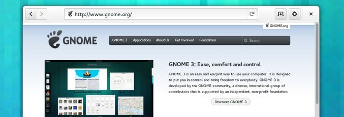 Navegador web Epiphany para Ubuntu Gnome
