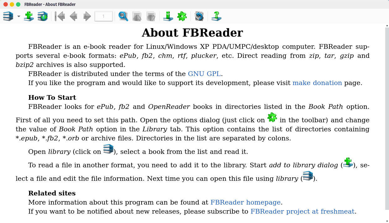 FBReader: un lector de libros electrónicos ligero y multiplataforma