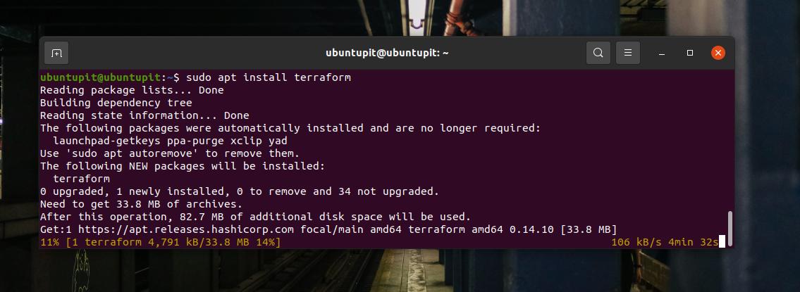 Instalar terraform en Ubuntu Linux