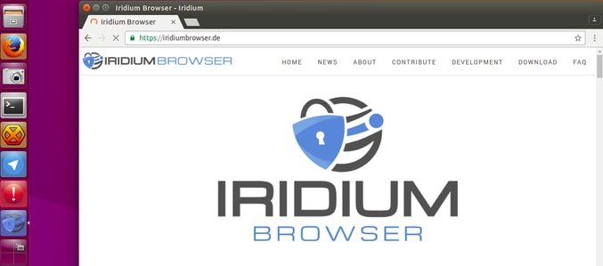 Navegador Iridium para Linux