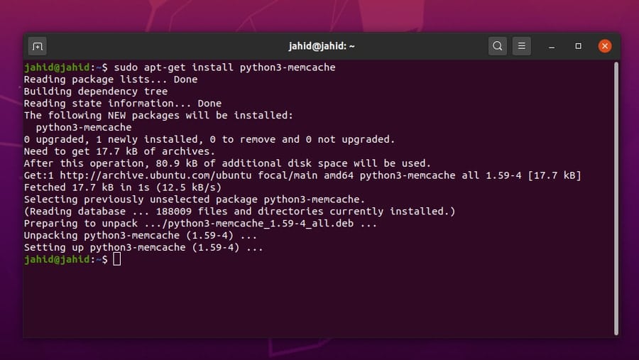 Как установить memcached на ubuntu