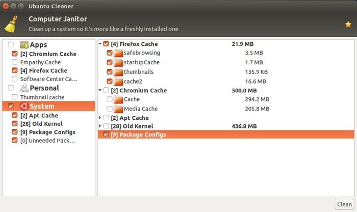 Limpiador de Ubuntu