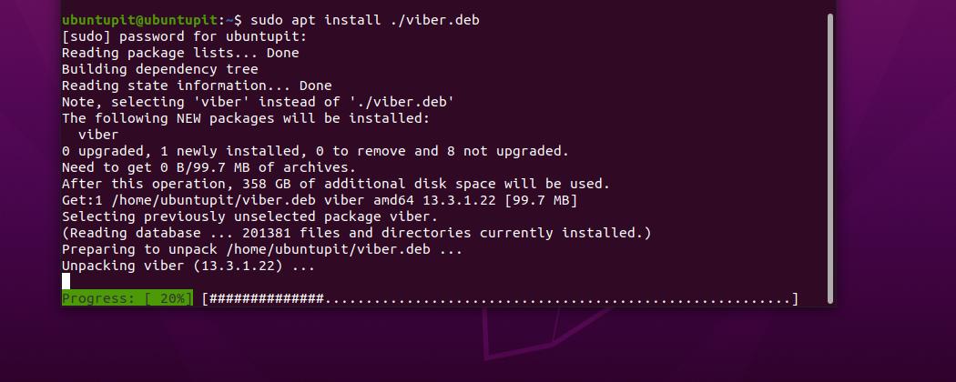 instalar viber en ubuntu linux