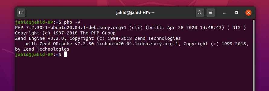 versión php en OwnCloud Ubuntu