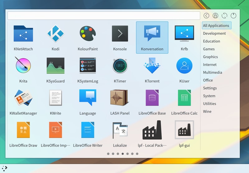 simple_menu - widgets de plasma de KDE