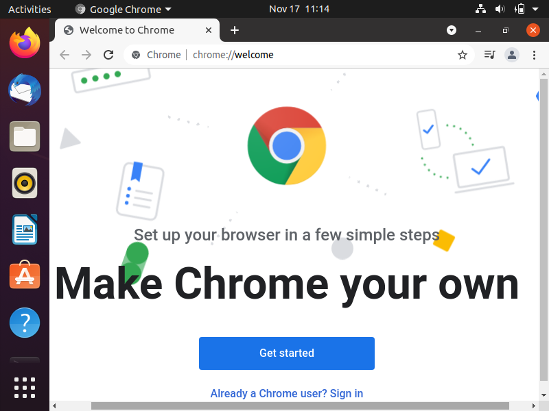 Google-Chrome-Bienvenida-Página-Ubuntu
