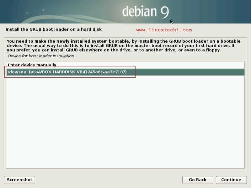 Disco duro-Bootloader-Debian9