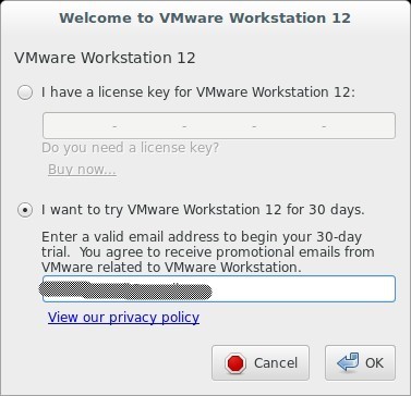 Pantalla de bienvenida-VMware-Workstation12