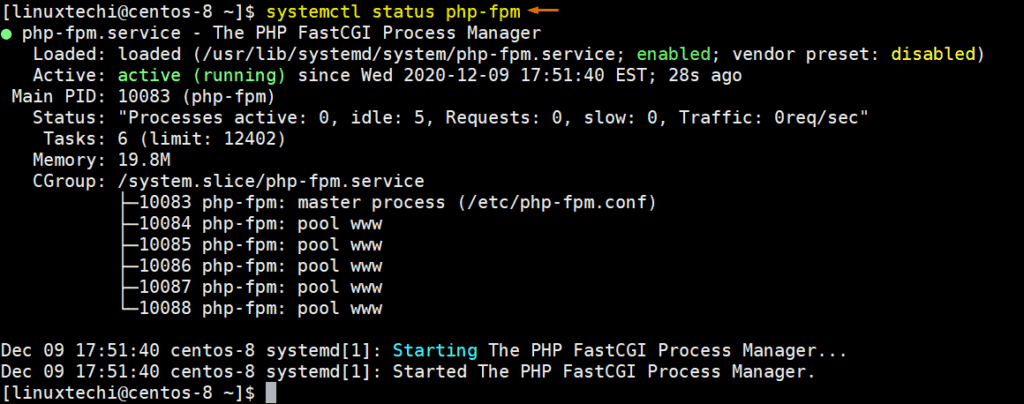 Verificar-Estado-php-fpm-servicio