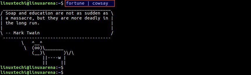 cowsay-with-fortune-command-output