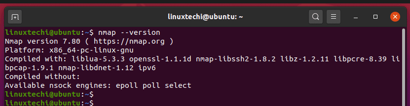 Nmap-versión-linux