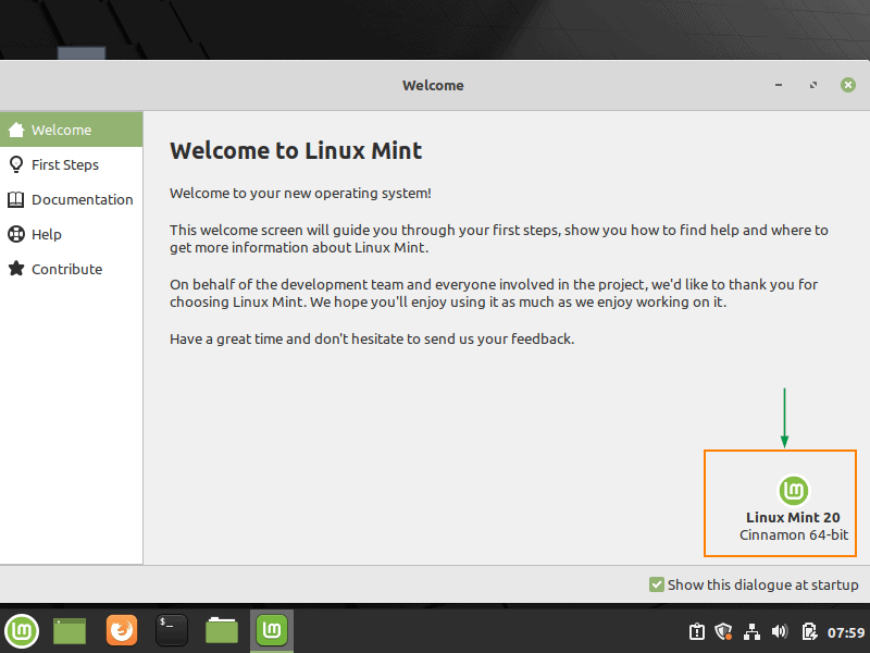 LinuxMint20-después de la actualización