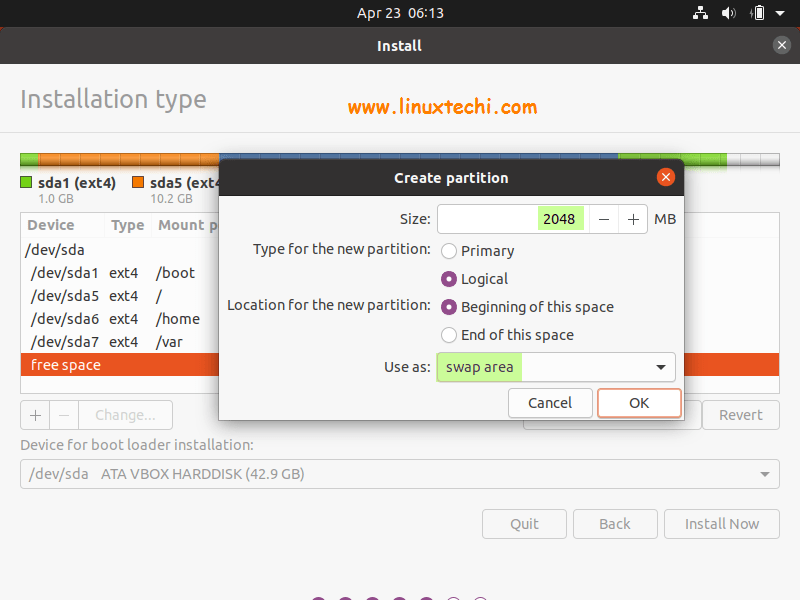 Swap-Partition-Ubuntu20-04-lts-instalación