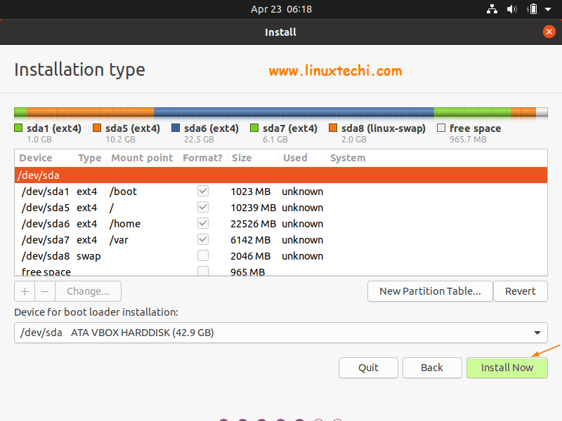 Install-now-option-durante-ubuntu-20-04-lts-installation