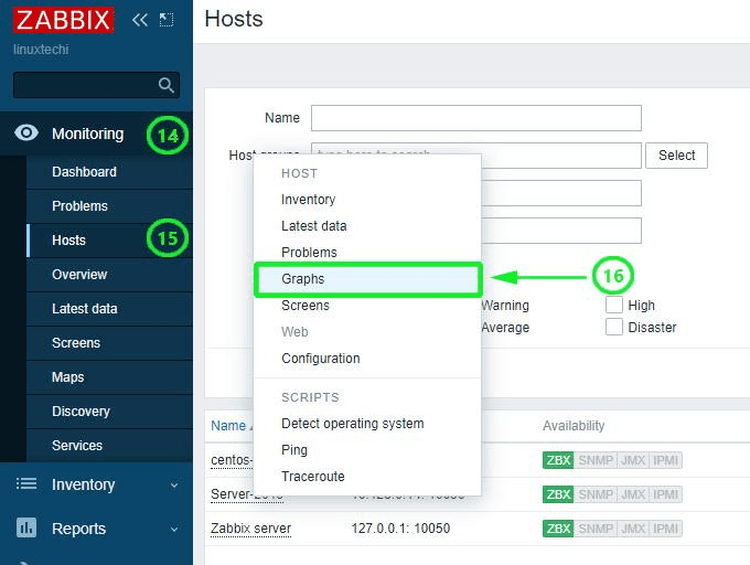 Host-Monitoring-Graph-Option-Zabbix-Portal