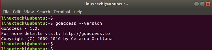 goaccess-version-check-linux