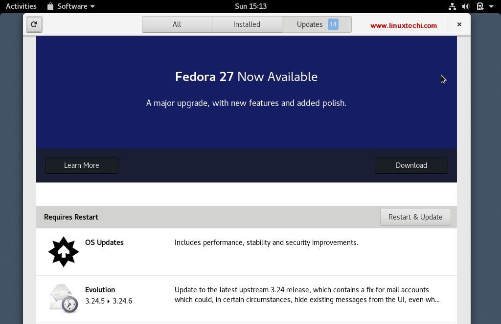 Actualizar-Fedora26-GNOME-Software