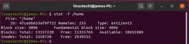 Stat-command-filesystem-linux
