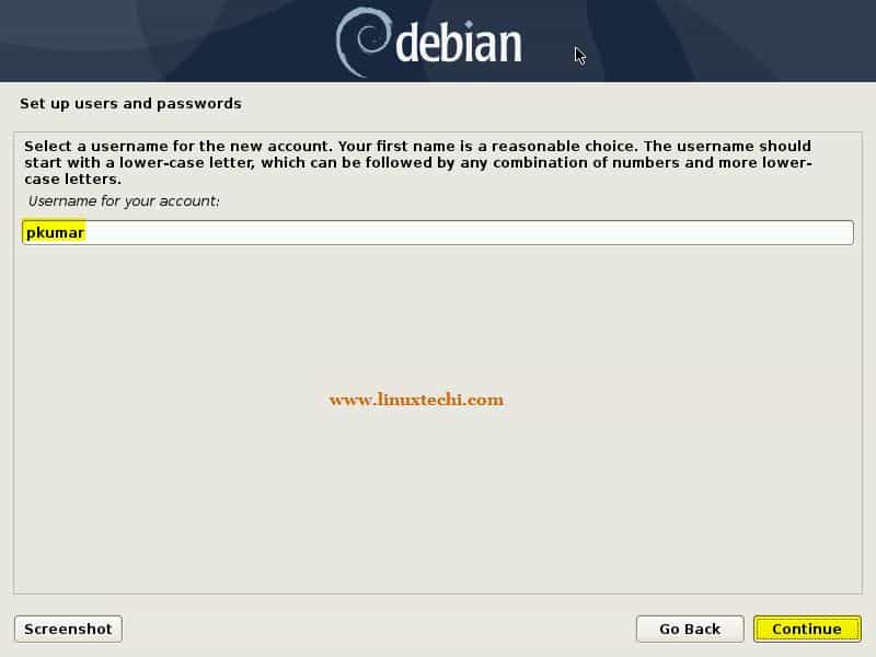 Nombre de usuario-Usuario local-Debian10-Instalación