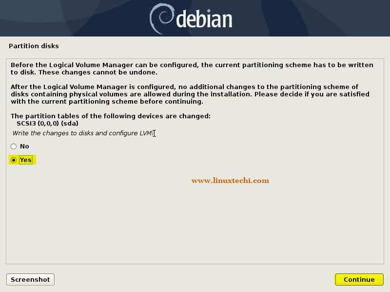 Write-Changes-Disk-Debian10-Installation