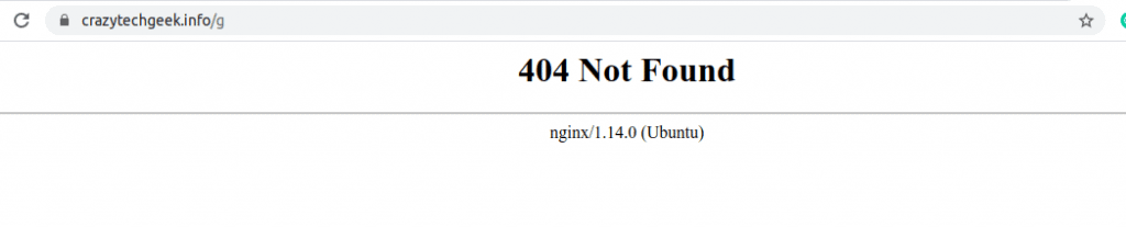 NGINX-WebServer-Verison-OS-Info-Error-Page