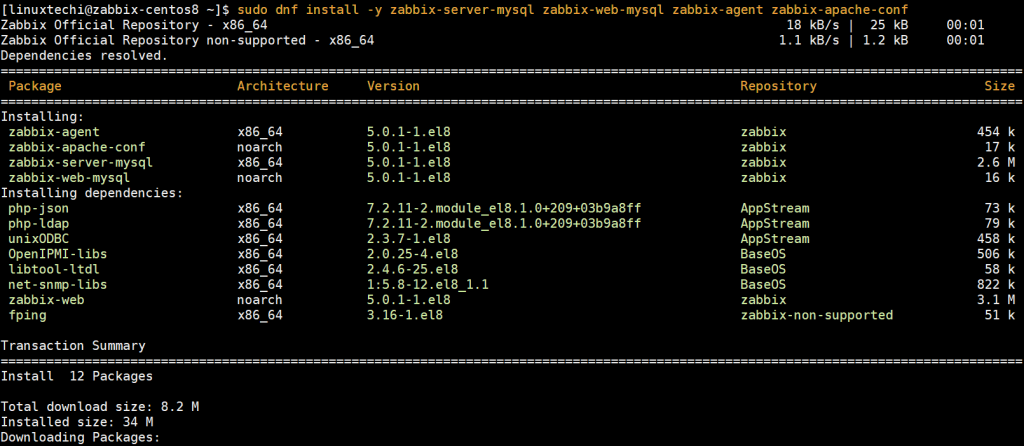 Instalar-Zabbix-Server-dnf-command-CentOS8