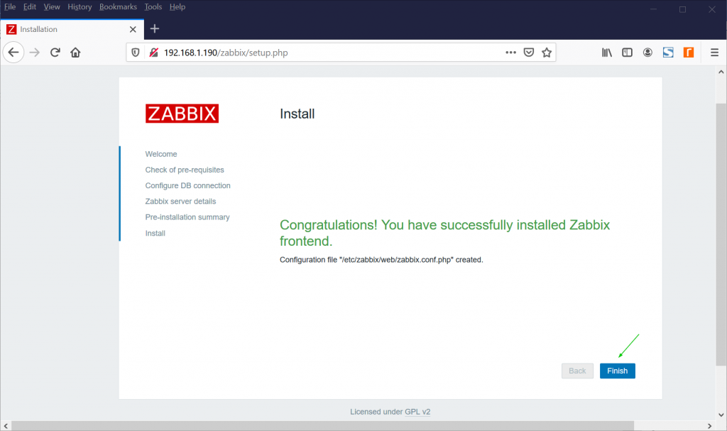 Zabbix-Successfull-installation-CentOS8