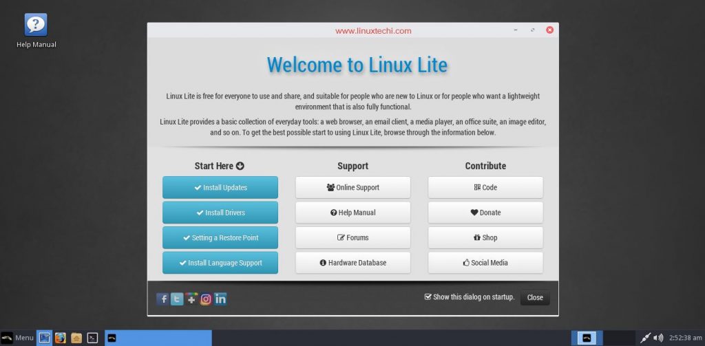 Linux-Lite-Desktop-screen-after-Installation
