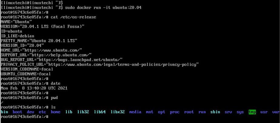 docker-ejecutar-ubuntu-20-04-archlinux