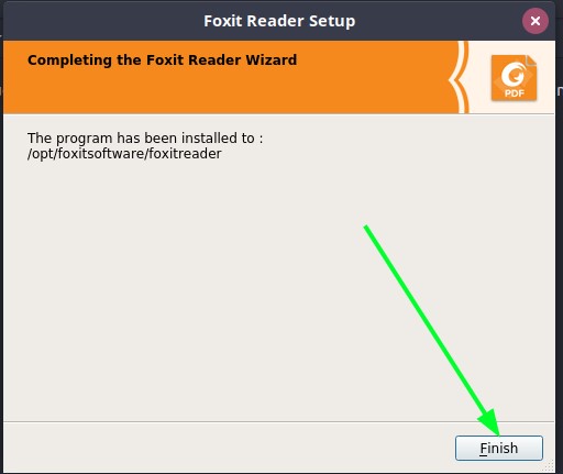 Elegir-Finalizar-opción-foxitreader-ubuntu