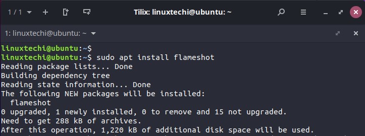 Install-Flameshot-with-apt-command