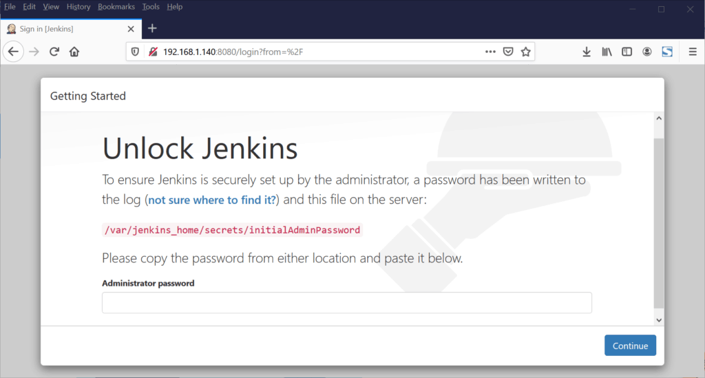 Ingrese-Jenkins-Admin-Password-CentOS8