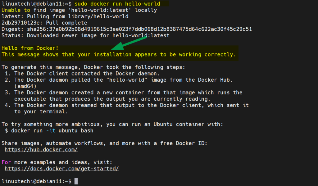 Ejecutar-Hello-world-Container-Debian11