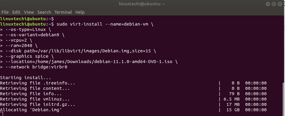 Virtual-Install-Command-output-Ubuntu-Linux