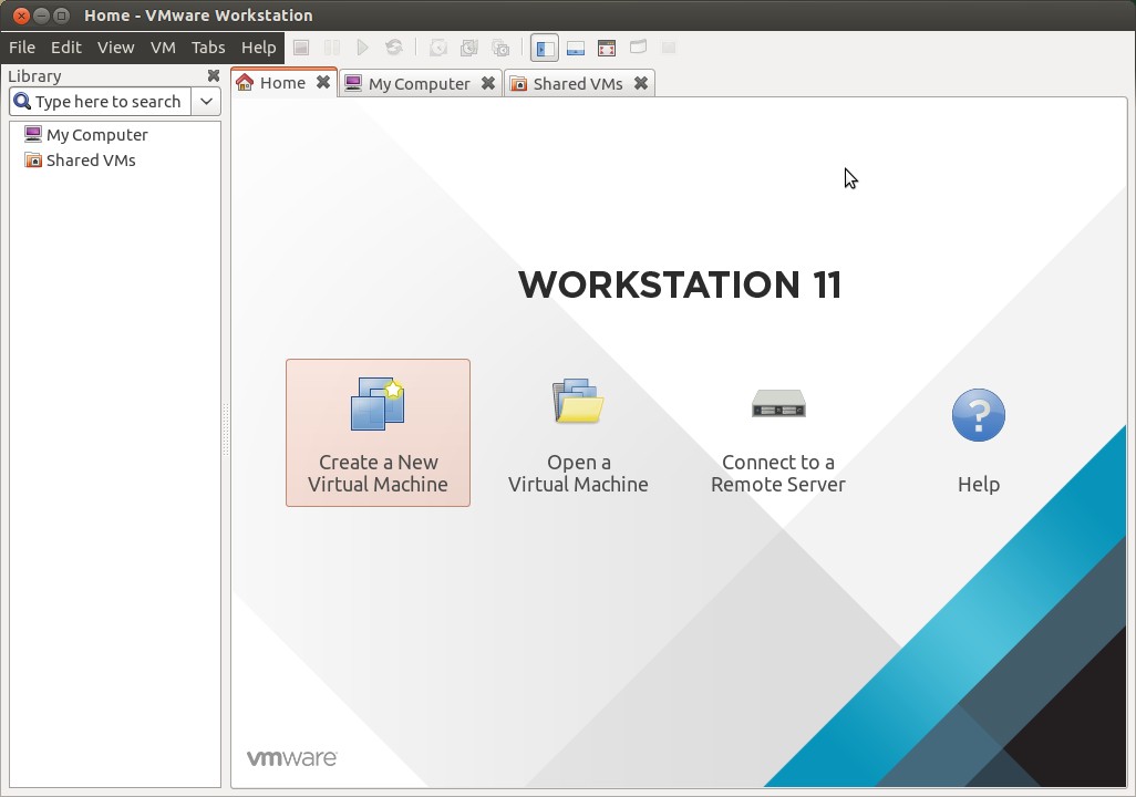 Inicio - VMware-Workstation11